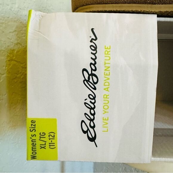 EDDIE BAUER Faux Fur Lined Slippers, Women's Size 12 (XL), Natural‎ Tan, NWT - Picture 9 of 15